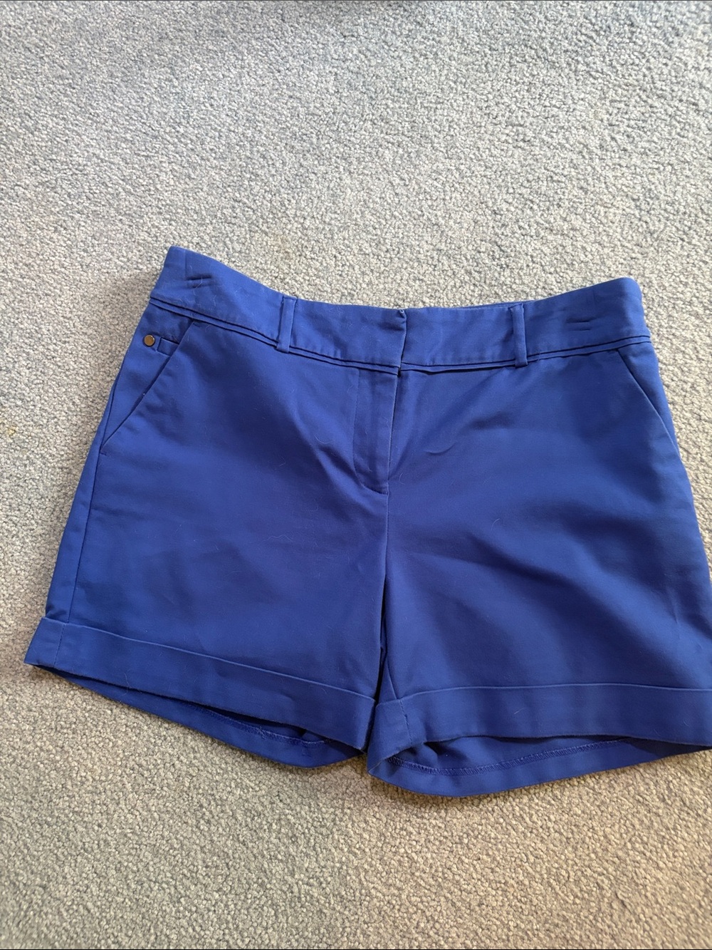 Apt. 9 Cobalt Blue Tailored Cuffed Shorts